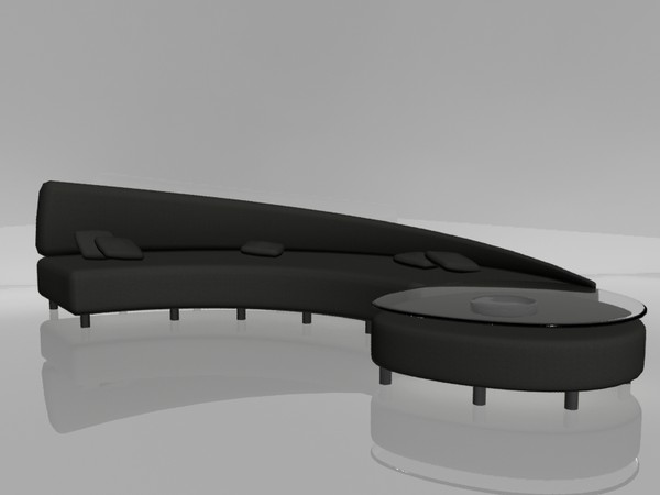 3ds max sofa glass table - sofa with glass cofee table by joumou